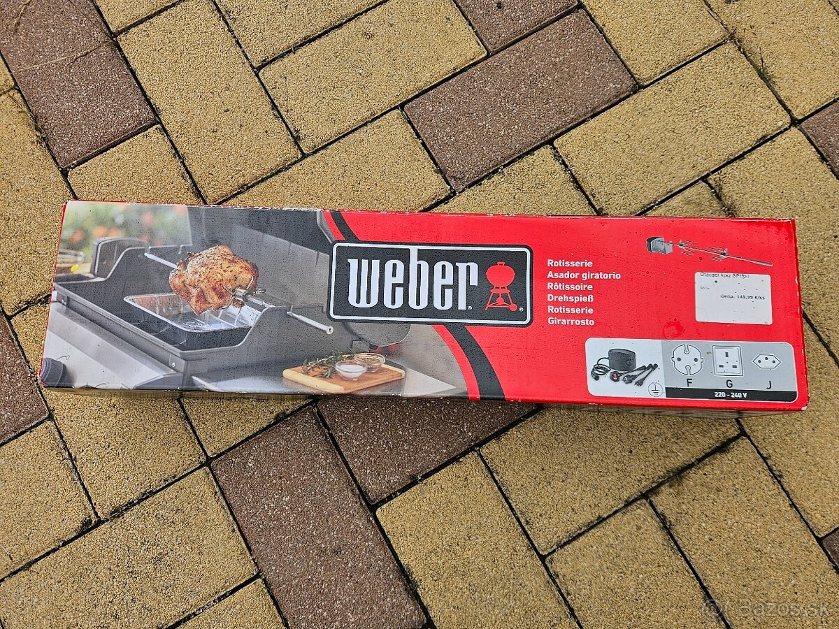  REZERVOVANÉ  Elektrický motor na gril Weber