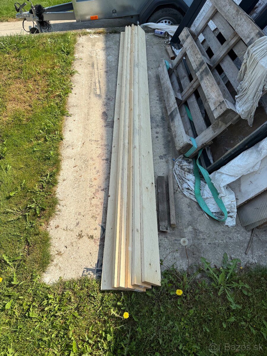 Smrekové stavebné dosky 22 x 116 x 3000 mm