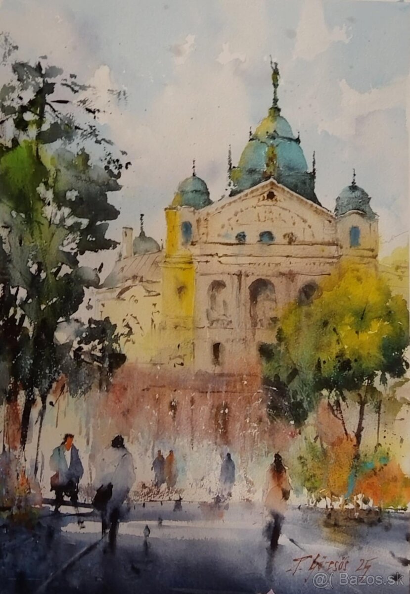 Obraz Košice Akvarel