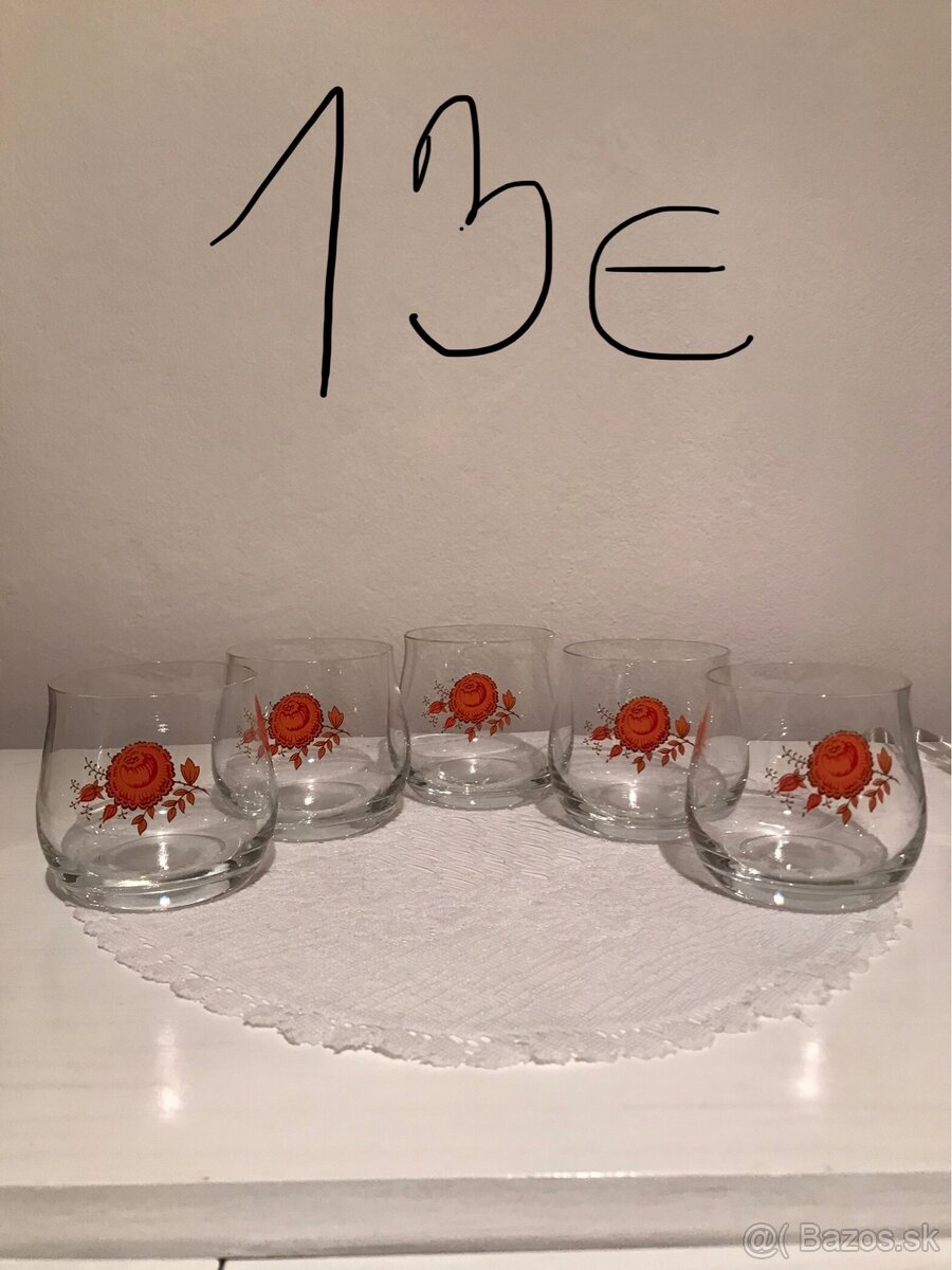 Predám rôzne -retro-poháre a misky