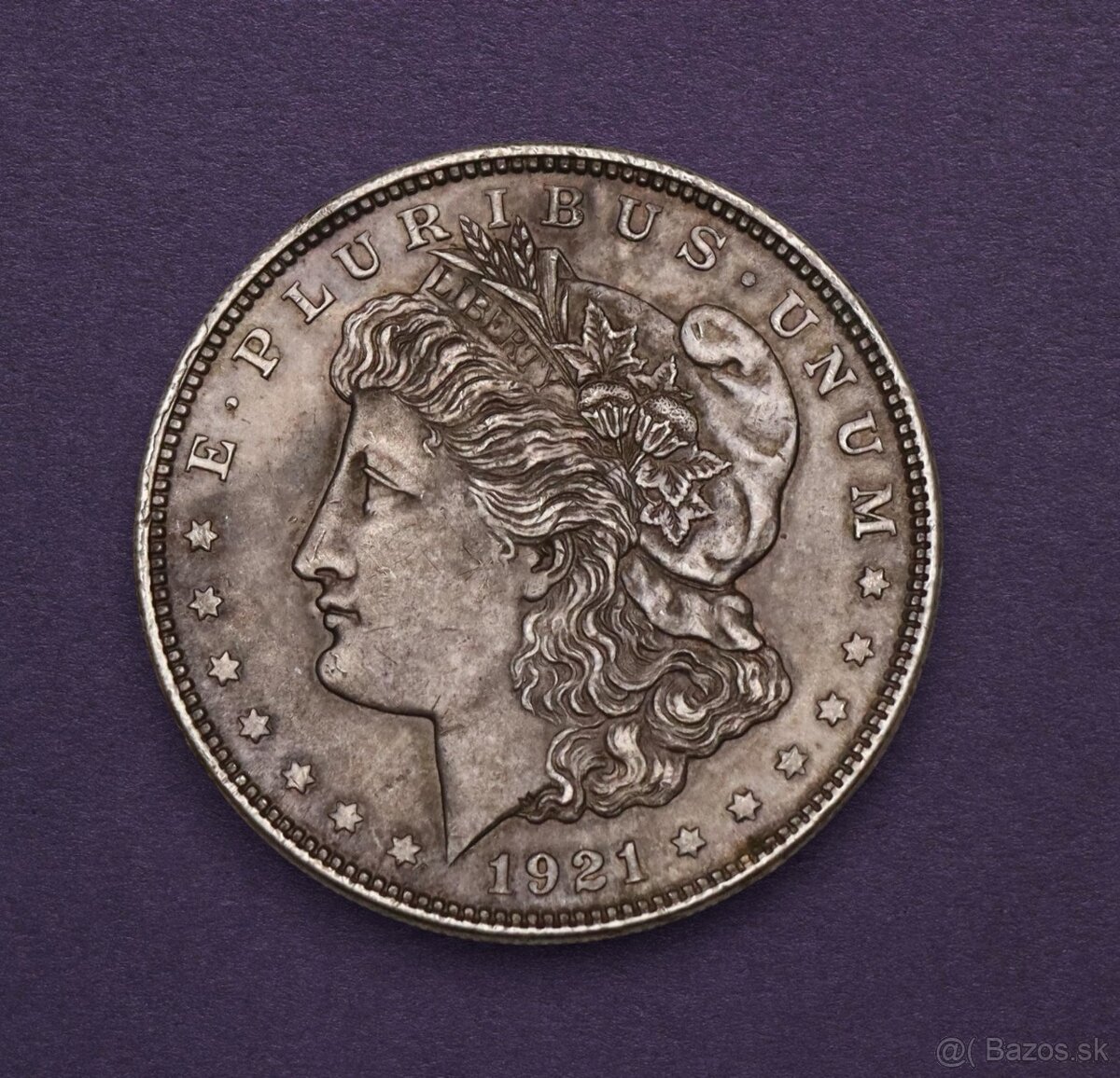 Strieborný Morgan Dollar 1921 P - Nádherný