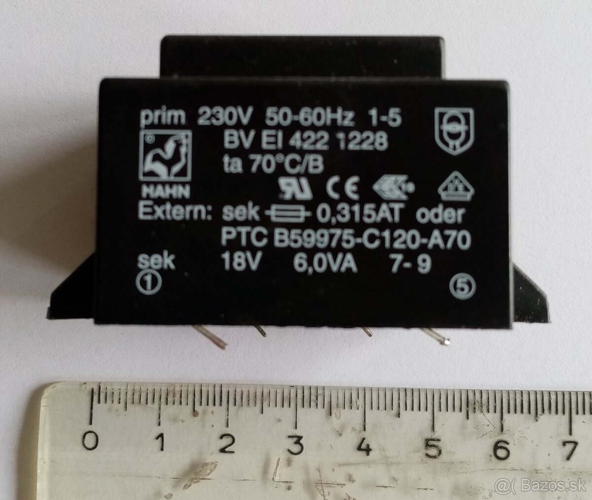 Transformátor HAHN BV EI 422 1228