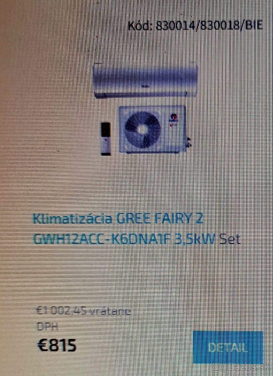 Predám klimatizaciu Gree
