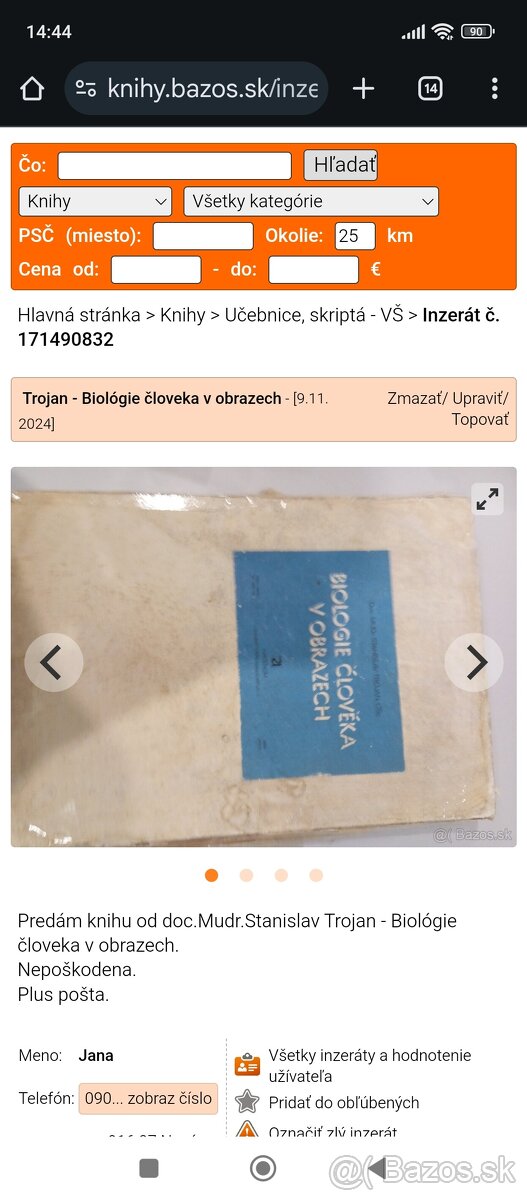 Trojan - Biológie človeka v obrazech