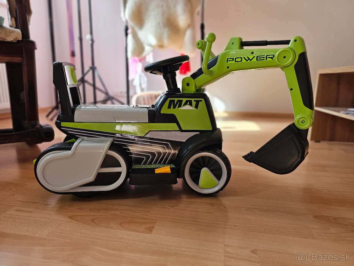 Elektrický bager s lyžicou pre deti 3-4 roky