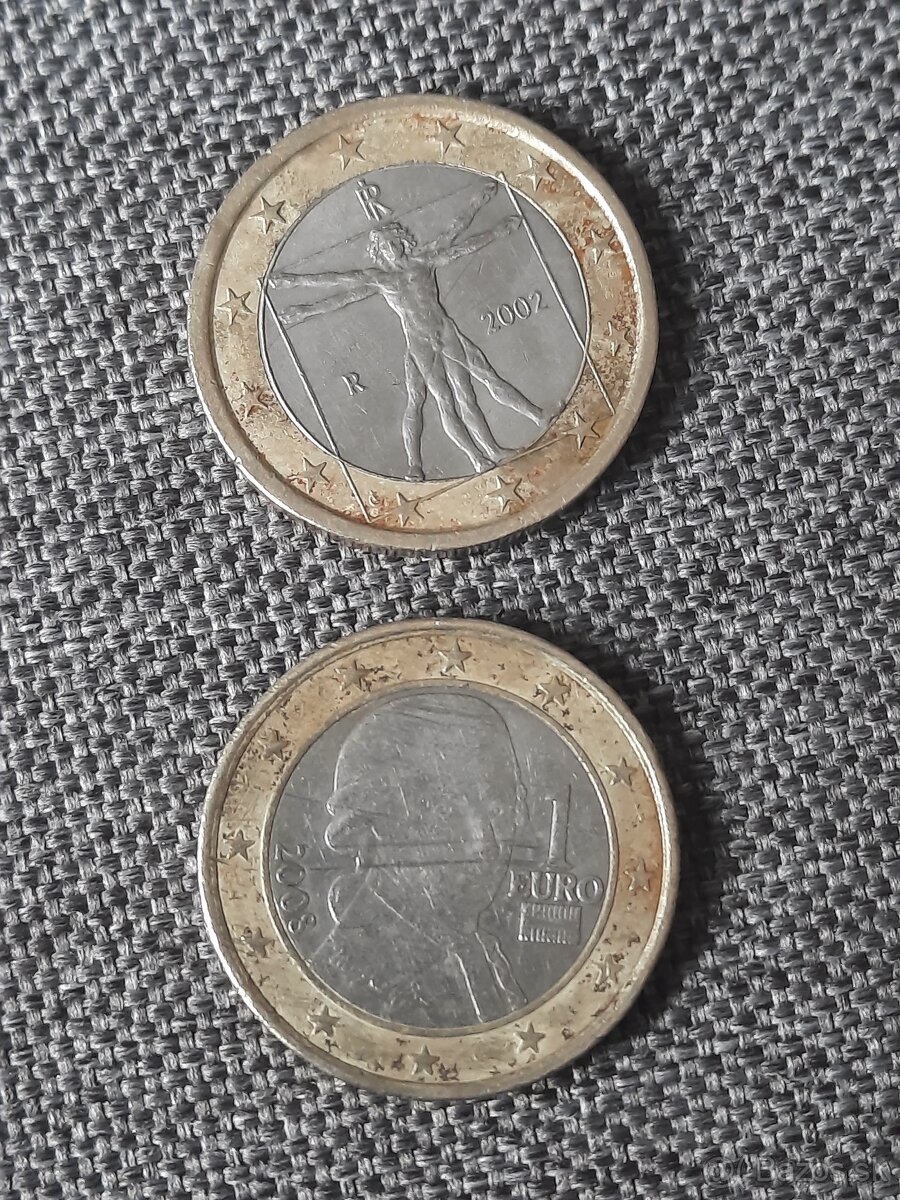 Predávam 1eurove mince pre zberateľa