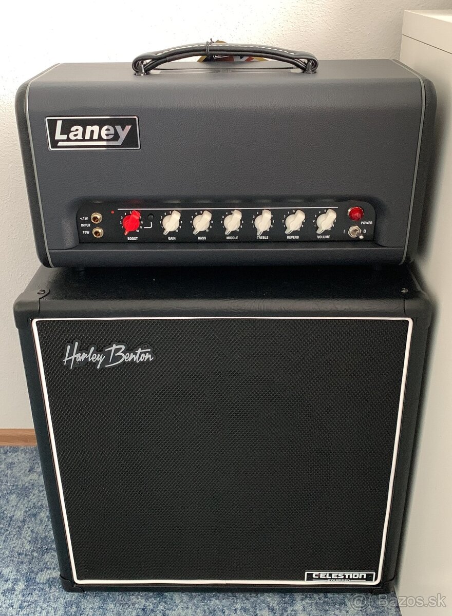 Laney CUB Super Top + Harley Benton G112 Celestion V30