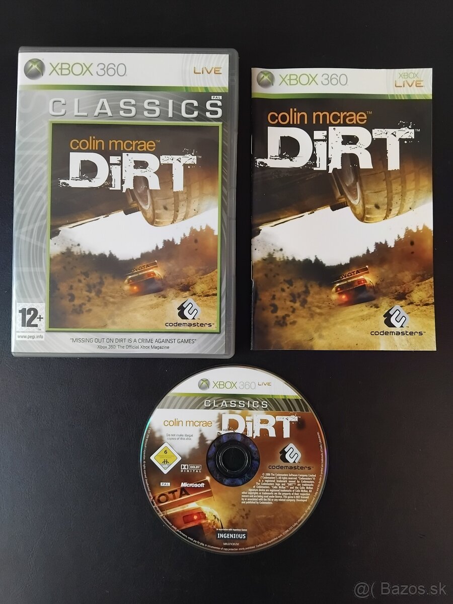 Hra pre Xbox 360 - Colin McRae Dirt (Classics)