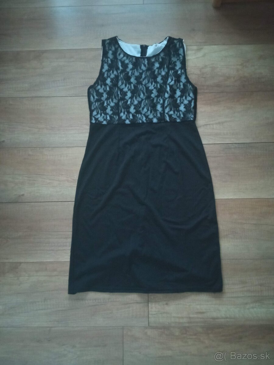 Šaty nové,krajkove, L cierna
