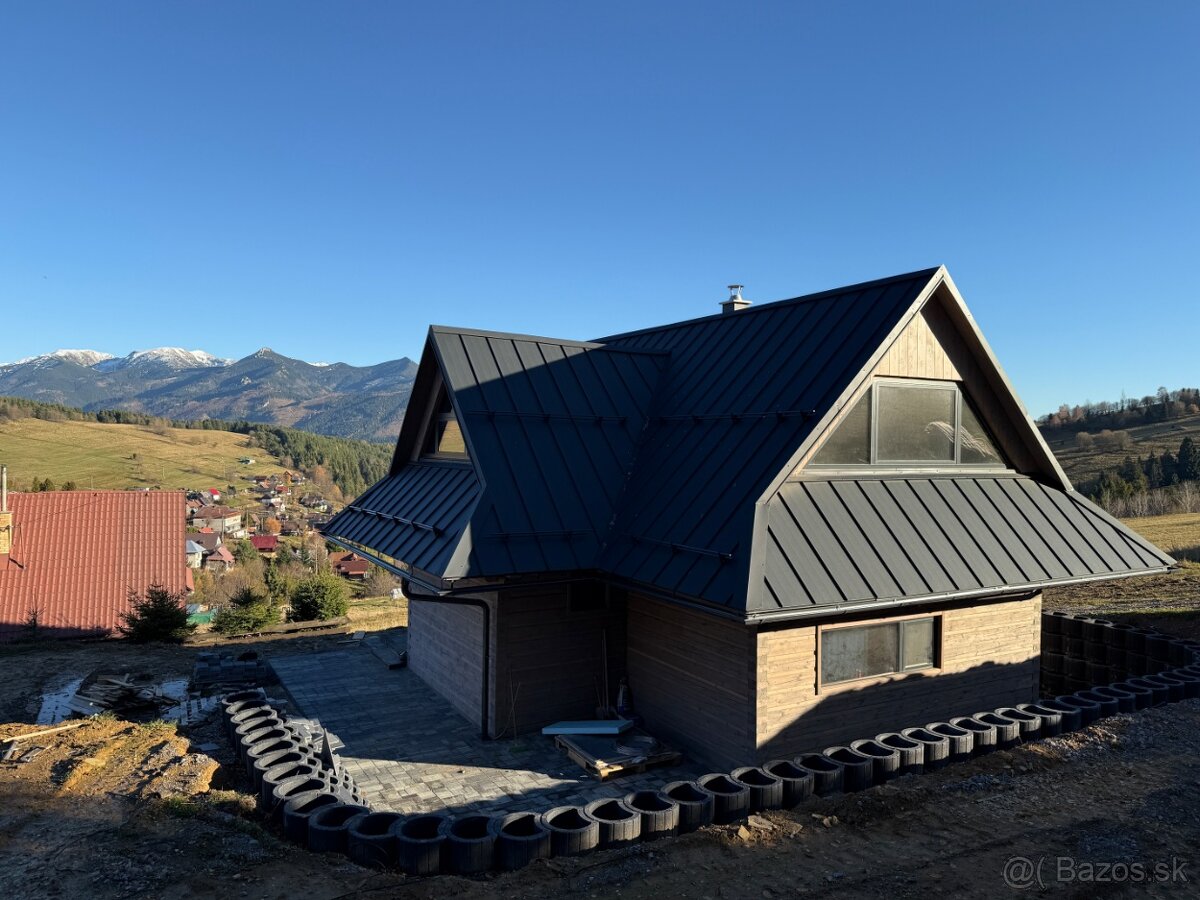 Novostavba chaty s nádherným výhľadom–Malé Borové,okres LM