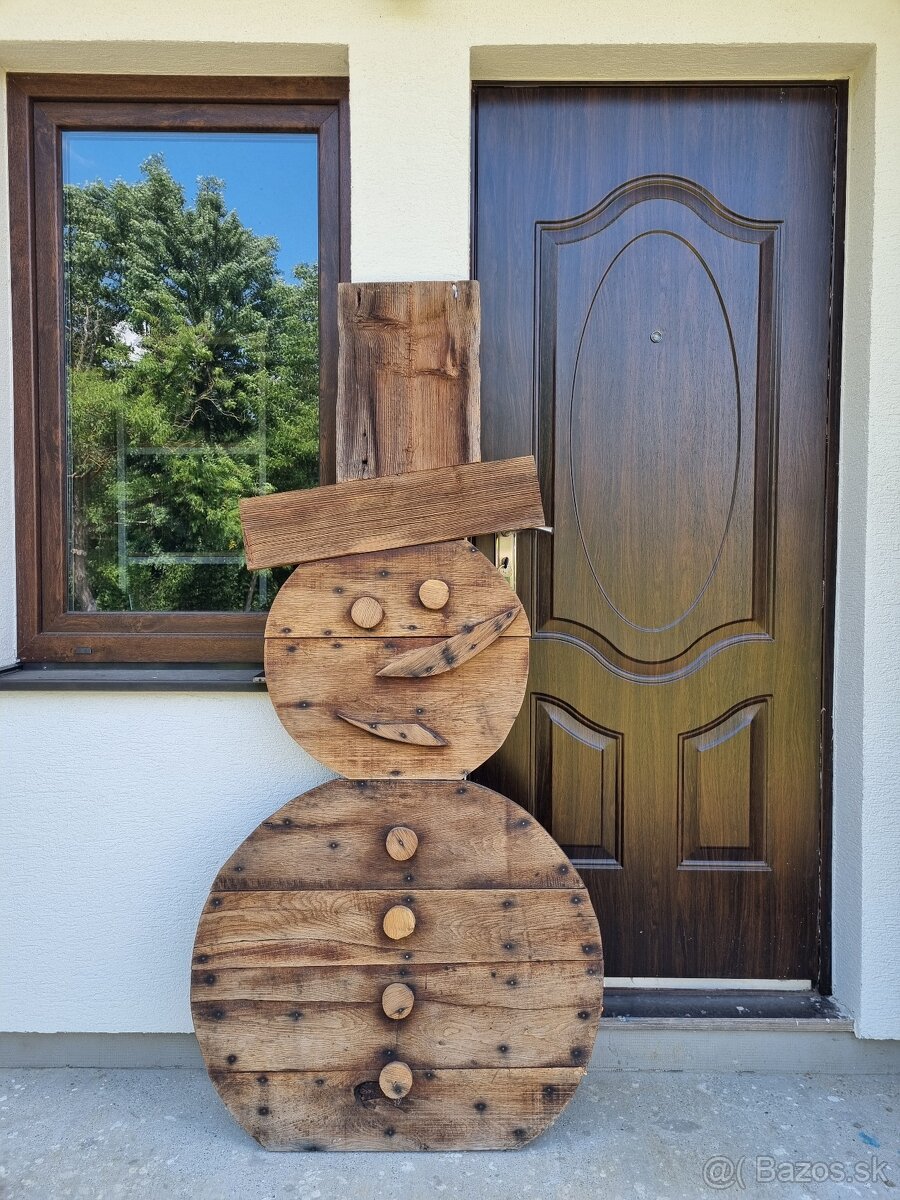 Vianočná dekoracia snehuliak