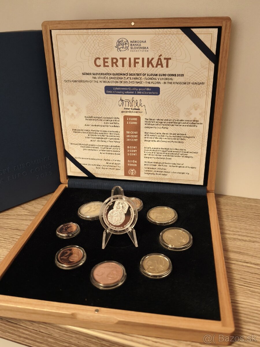 Súbor mincí SR (2025) - 700.výročie zavedenia zlatej mince