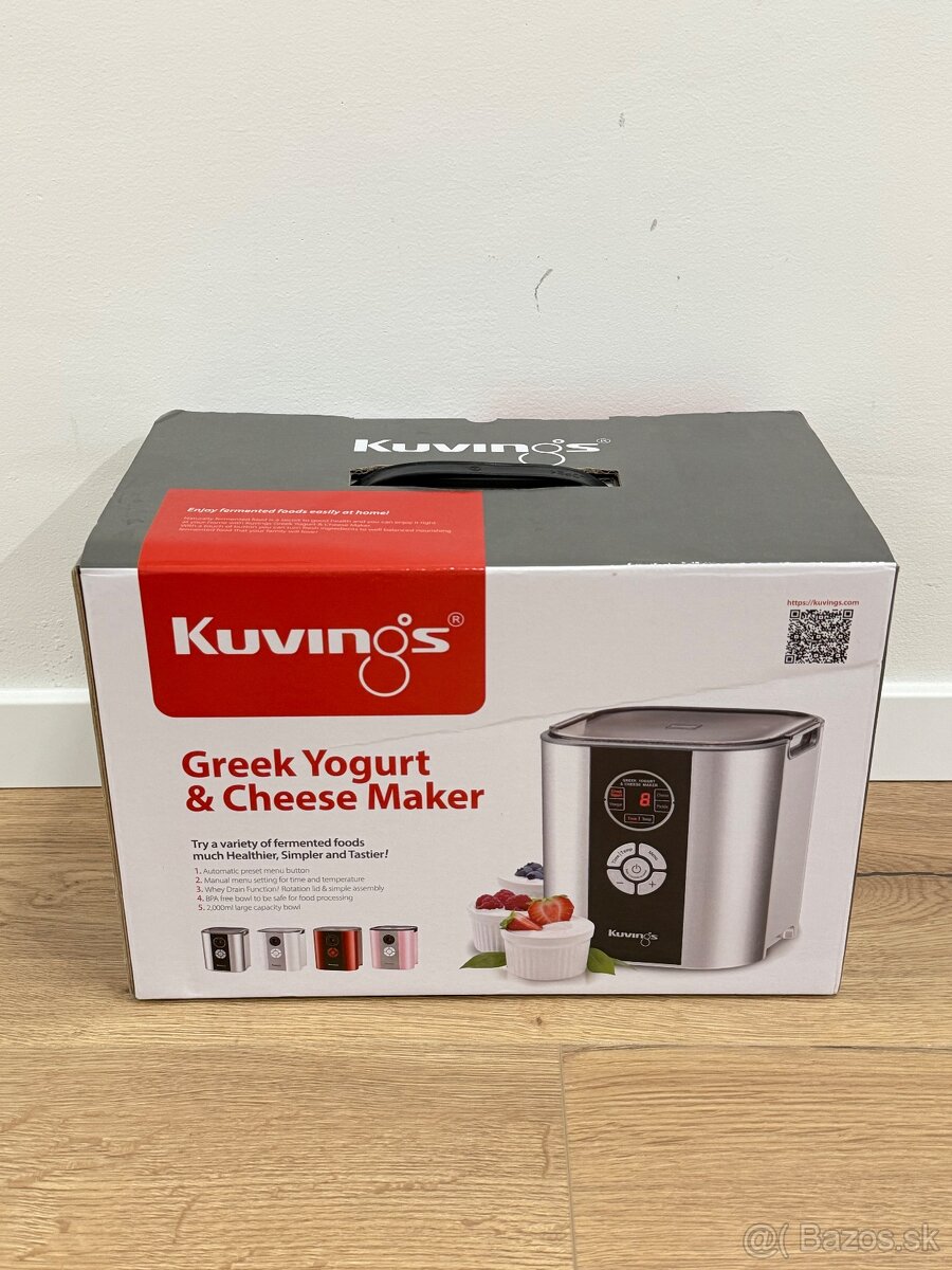 Jogurtovač FERMENTOR, striebro, Kuvings