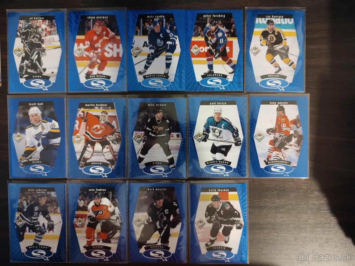 Predám hokejové kartičky Starquest blue set