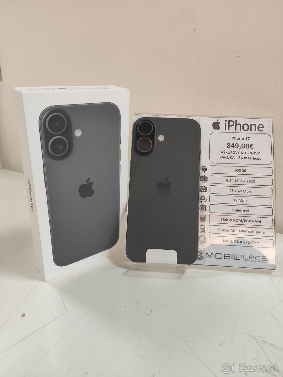iPhone 17 8/256GB black