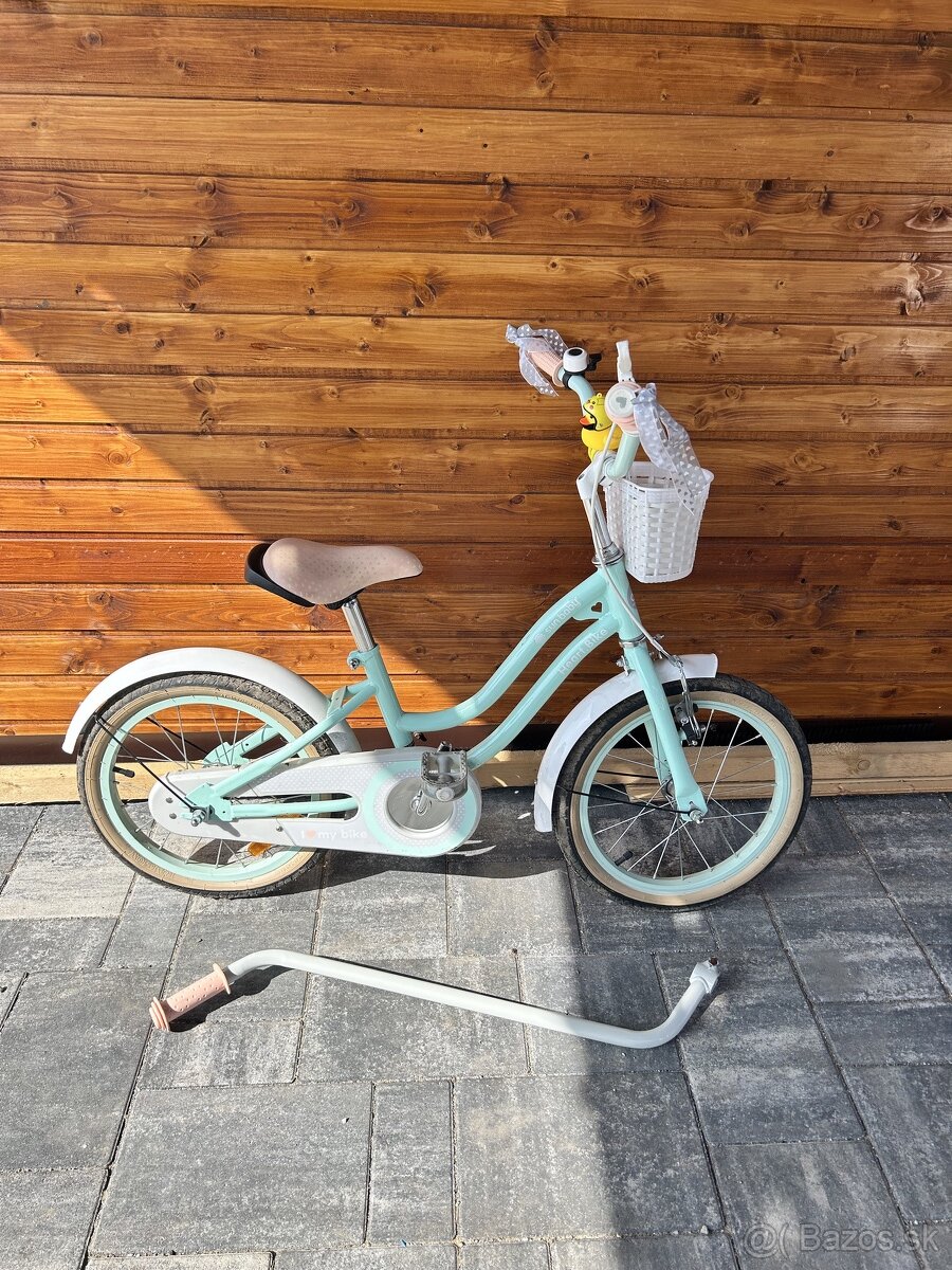 Bicykel Sun Baby Heart Bike 14”Tyrkysový