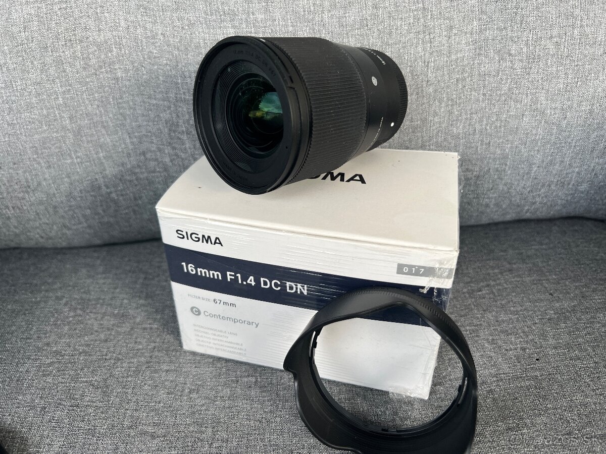 Sigma 16mm F1,4 DC DN, Sony E-mount