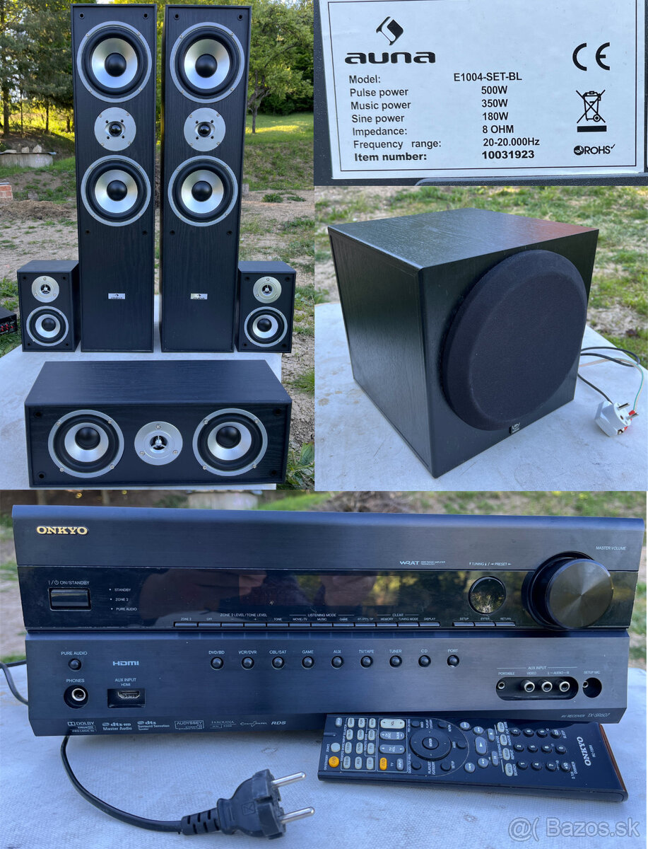 Predám domáce kino zosilovač, reproduktory a subwoofer
