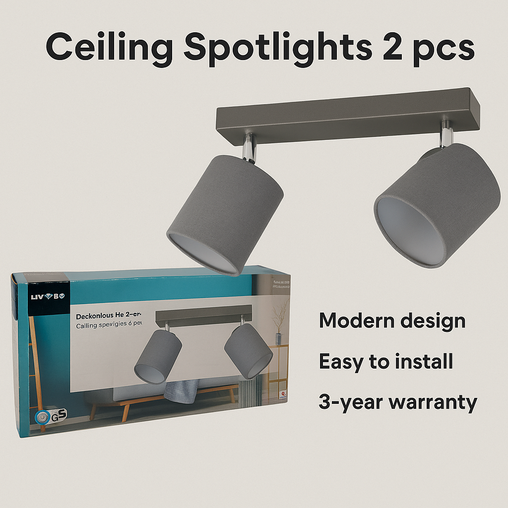 🛋️ Stropné svietidlo 2x LED – nové, v krabici
