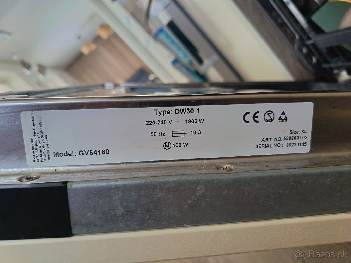 Umývačka riadu GORENJE