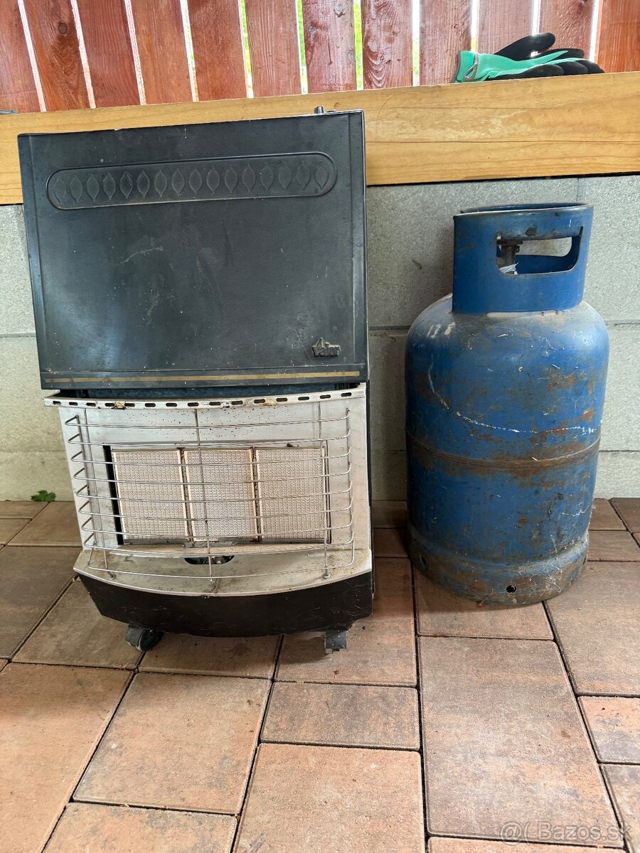 Plynové kachle plus prázdne plomba