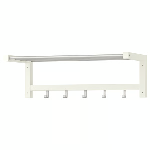 Sada ikea nábytku TJUSIG do predsiene (regál + vešiak)