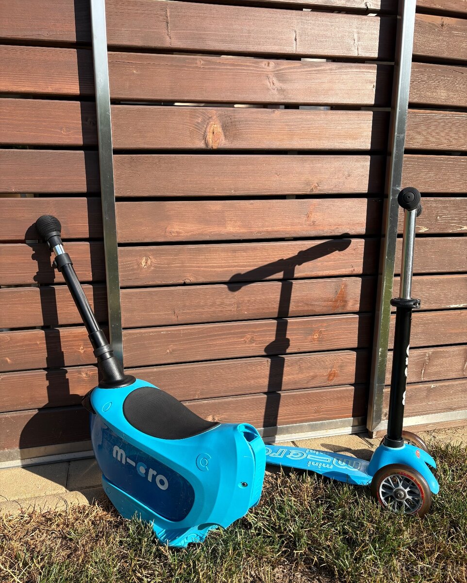 Predám kolobežku / odrážadlo Micro Mini2go Deluxe+ Blue