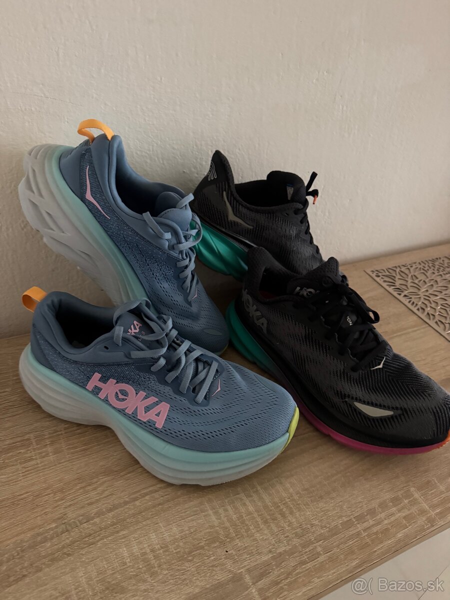 Tenisky Hoka Bondi 8 a Hoka Clufton 9 ( 41)