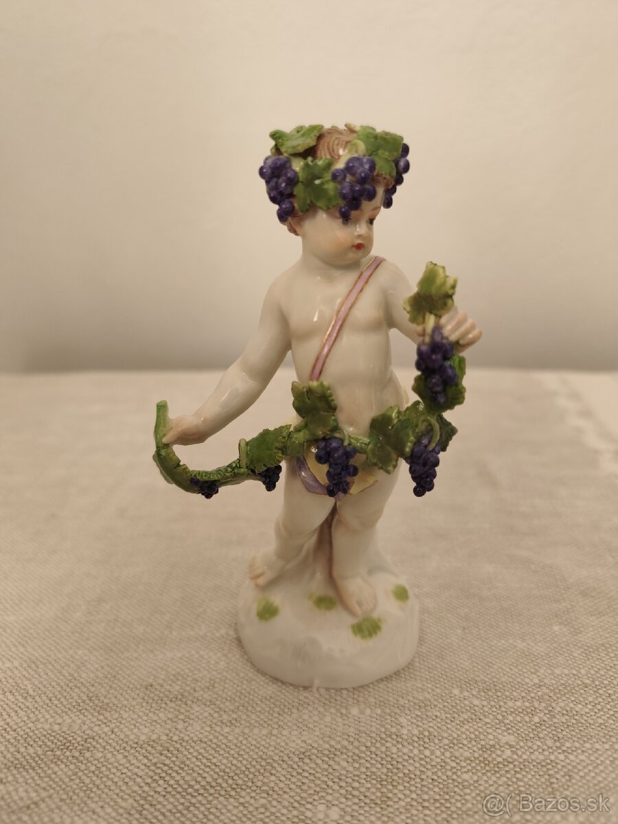 Meissen míšeň chlapec porcelánová soška
