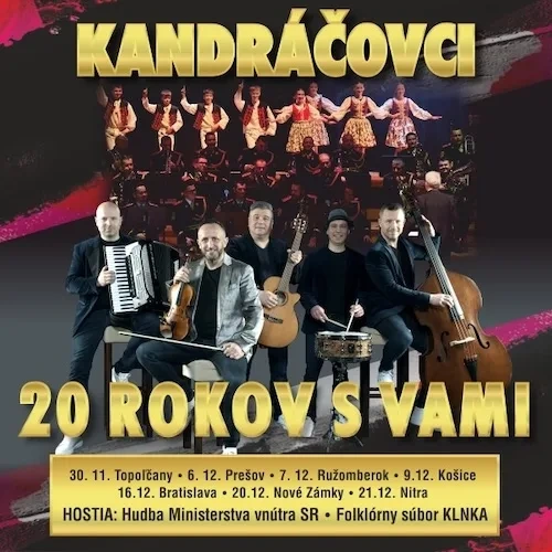 Kandráčovci 20 rokov s Vami Dom kultúry, Nové Zámky