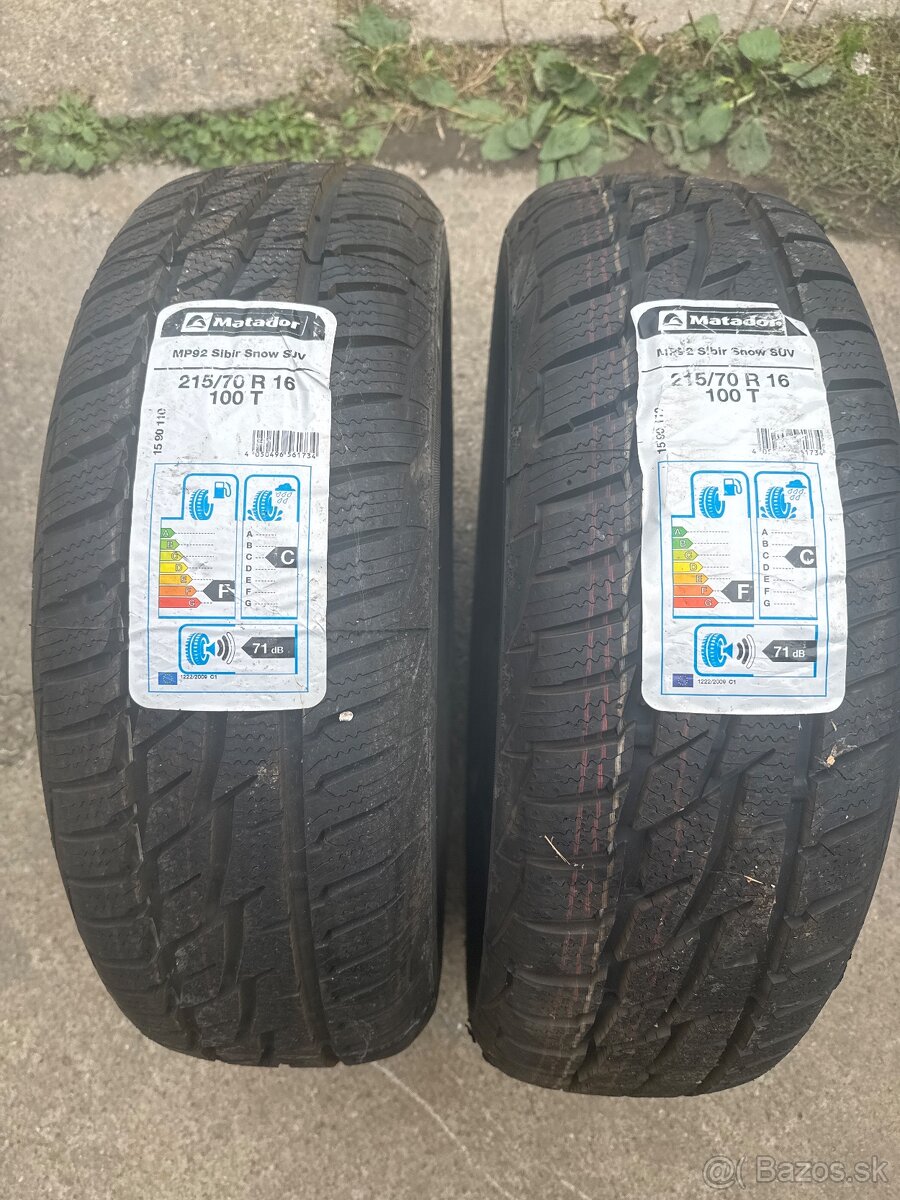 Matador 215/70 r16 MP92 Sibir Snow SUV 100T