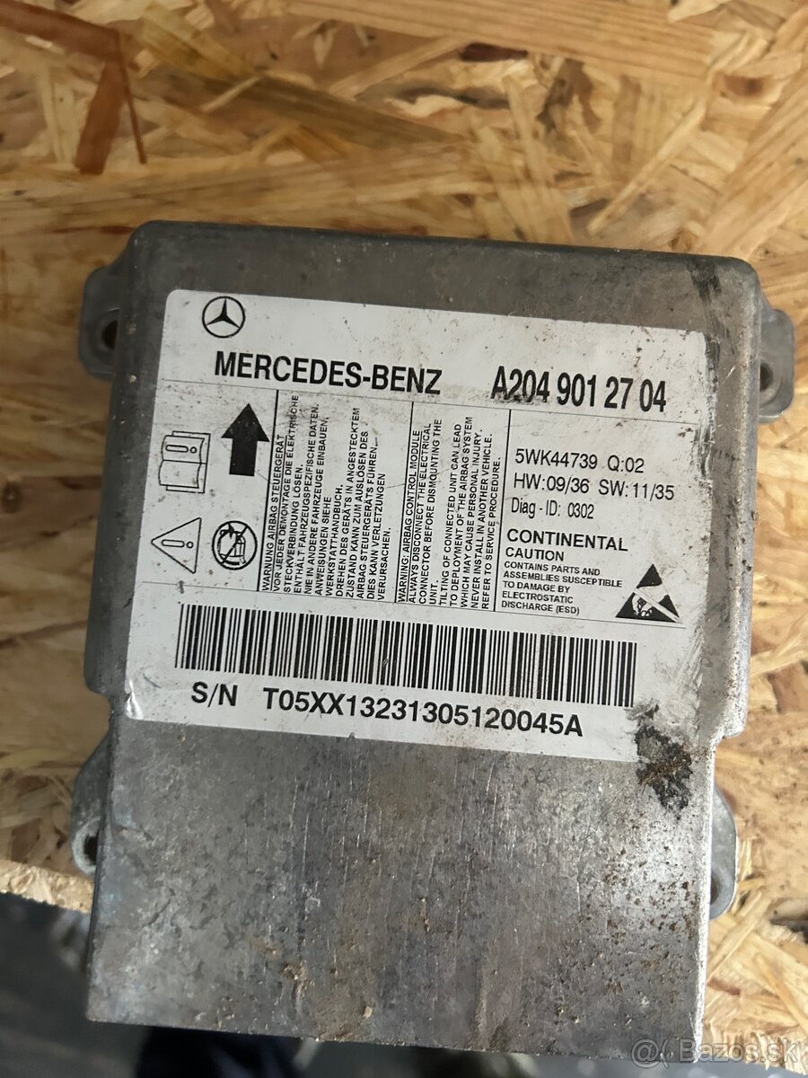 Riadiaca jednotka airbagov mercedes