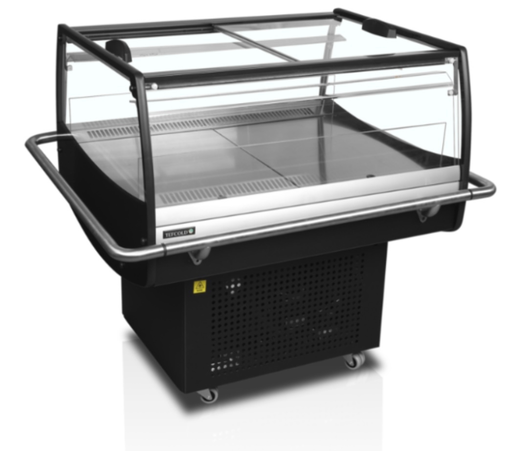 Chladiaca vitrína samoobslužná, čierna