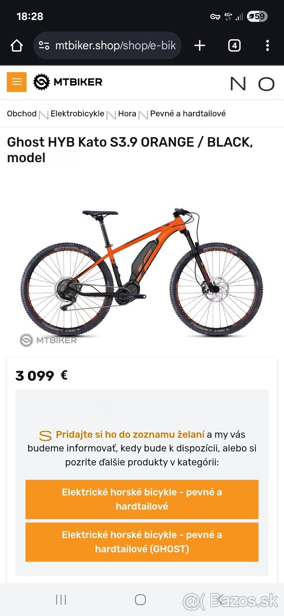 GHOST HYB Kato S3.9 aj vymena za M