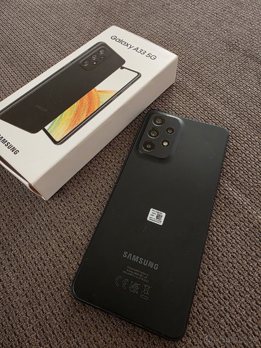Samsung Galaxy A33 5G – 128 GB, čierny