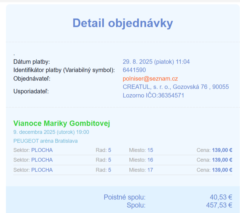 Marika Gombitova - koncert 9.12.2025