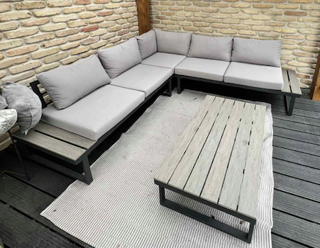 Záhradné sedenie - antracit