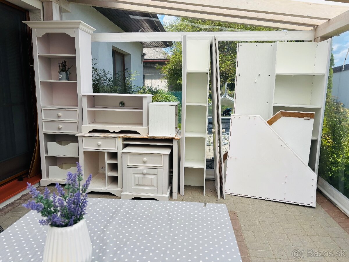 Detská izba z bieleho masívu – komplet zostava