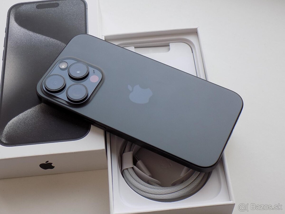 iPhone 15 PRO • 256 GB • TOP STAV