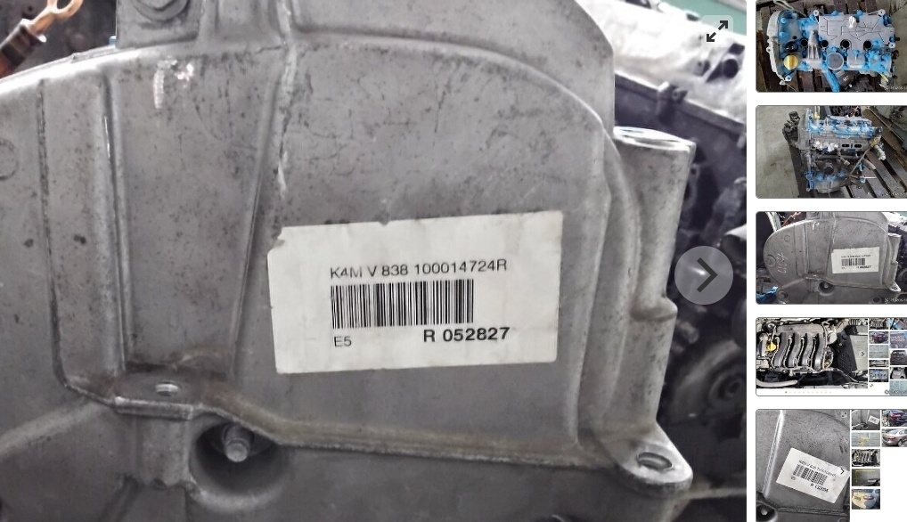 Renault MEGANE III 1.6 2013 Predám Motor K4M V8, MOTOR K4MV8