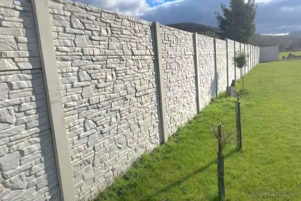 Betónový plot , Podhrabové dosky, 3D Panely