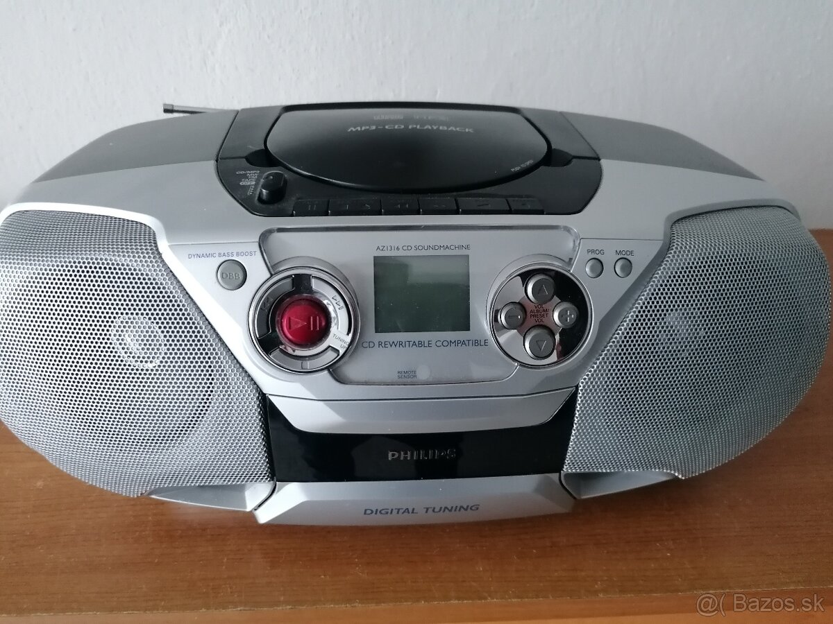 Rádiomagnetofón s CD Philips