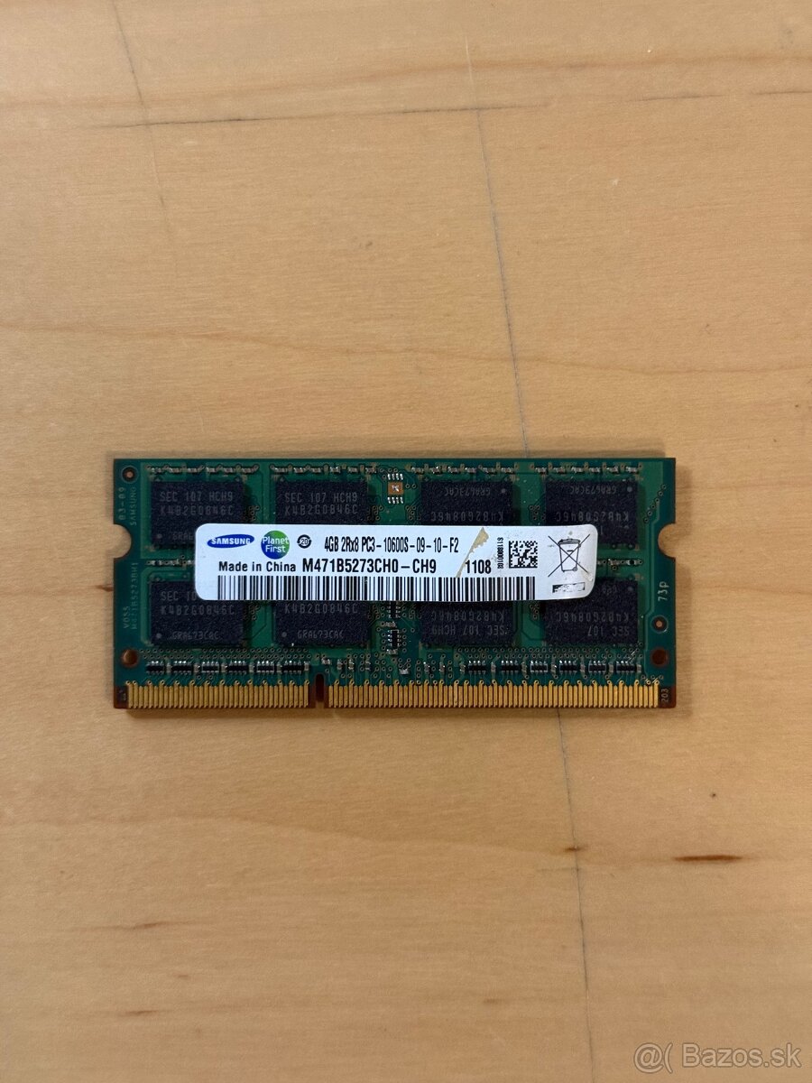 4GB DDR3 1333MHz SO-DIMM RAM Samsung