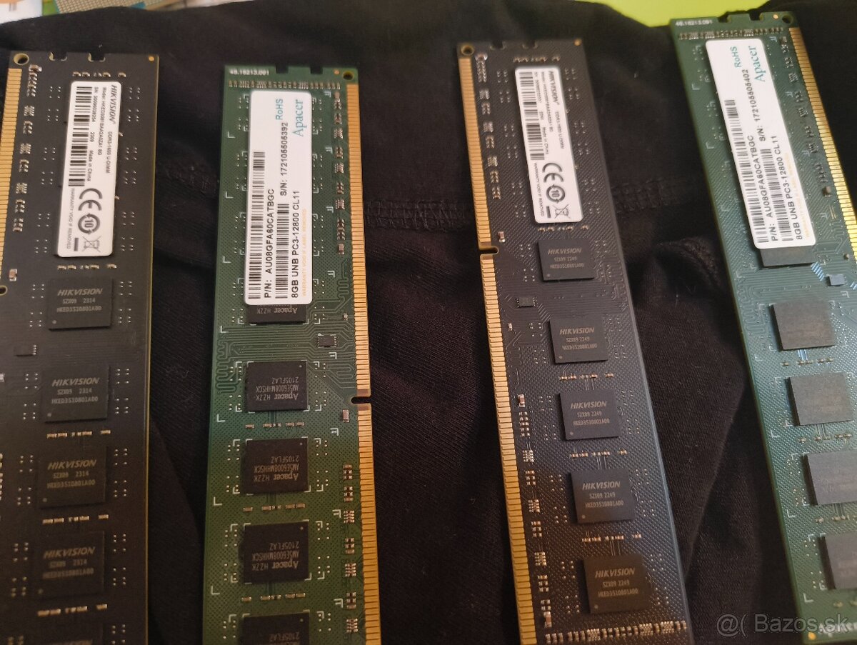 Predám ramky ddr3 4ks