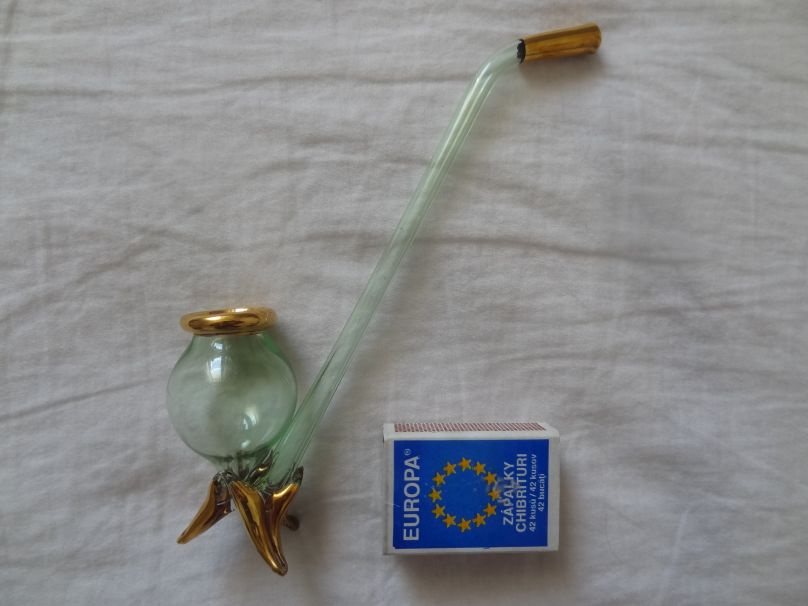 Predám retro-ČSSR- sklenená fajka - z Poltáru