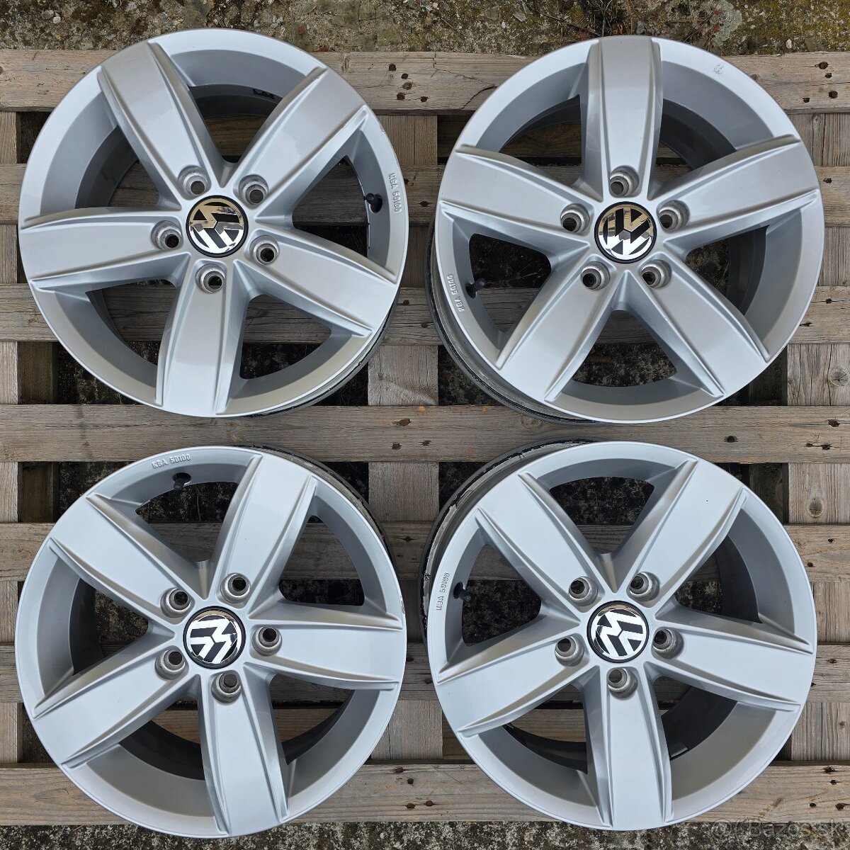 ORIGINÁL VW HLINÍKOVÉ DISKY 5x112 R15