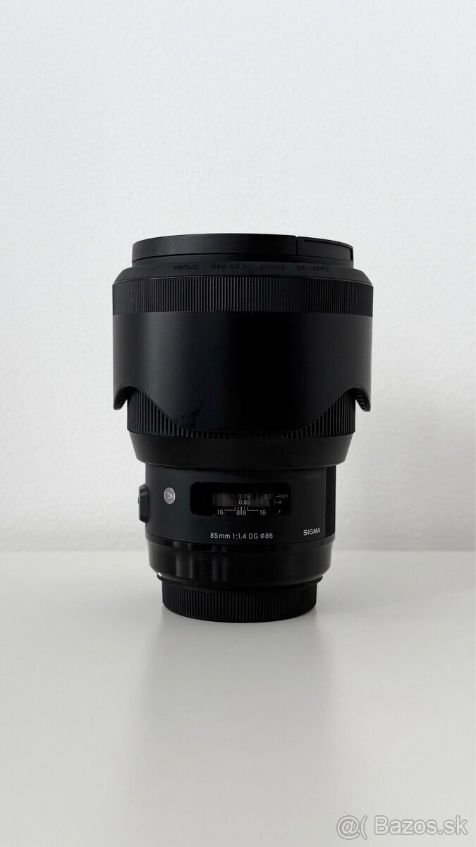 Objektív Sigma art 85 mm f/1.4