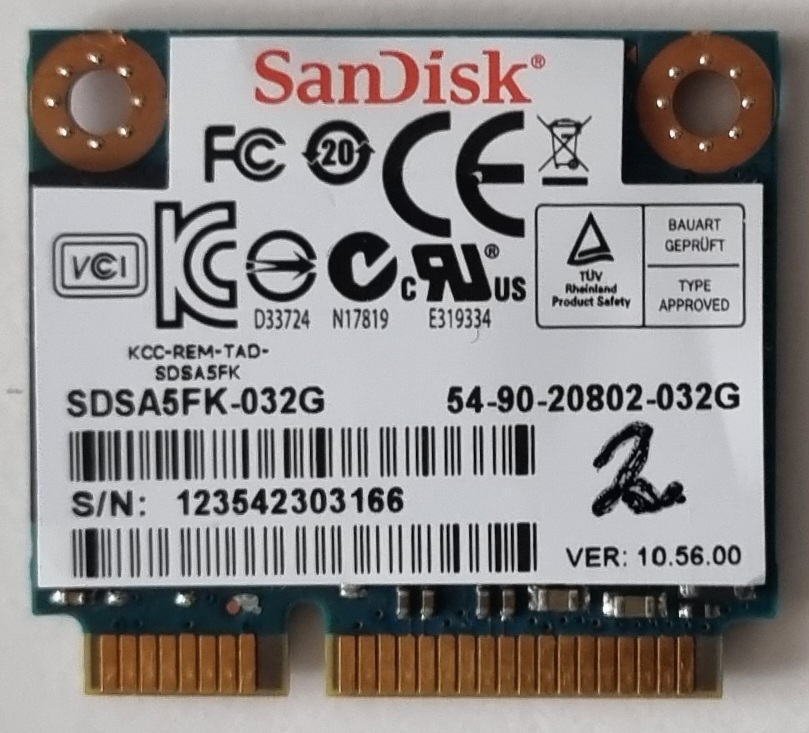 M.2 HDD Sandisk 32GB