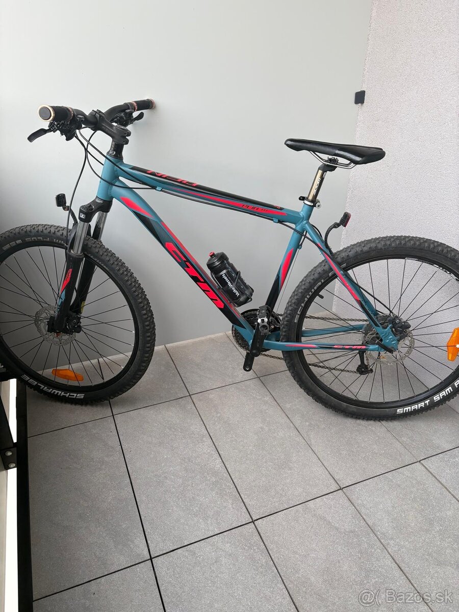 CTM REIN 3.0 27,5" 2020, matná šedo-modrá/červená, XL (20"