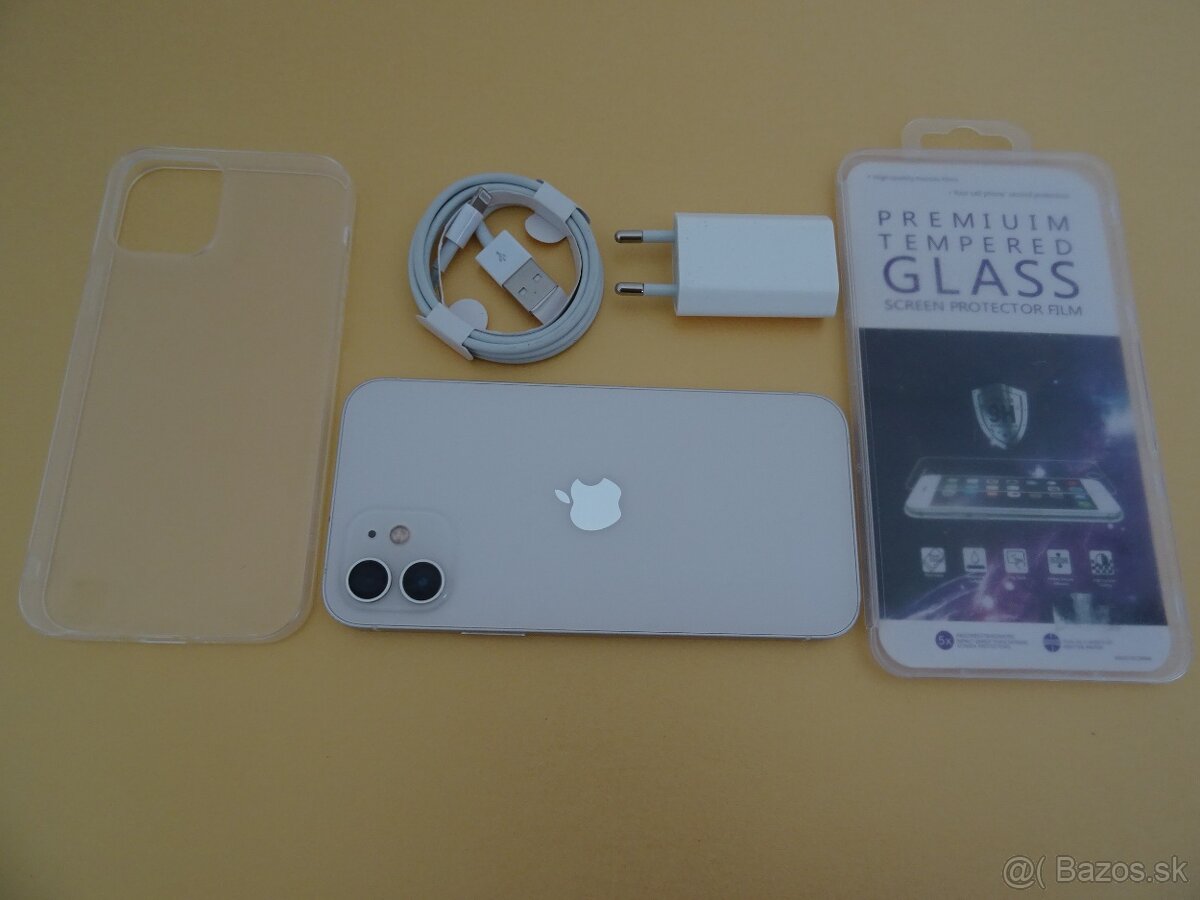 iPhone 12 128GB WHITE - ZÁRUKA 1 ROK
